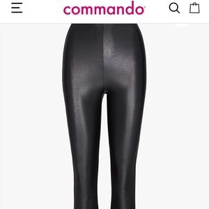 Commando Faux Leather Cropped Flare Everything must go!  Make offers!